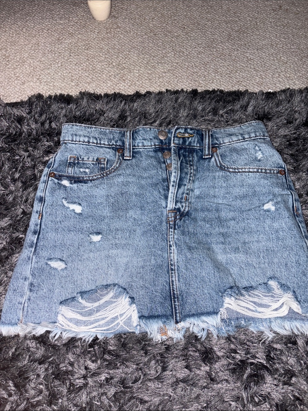 Aeropostale high rise denim skirt